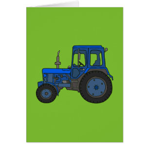 Blue tractor