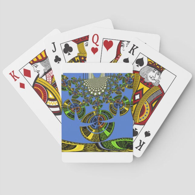 Blue tradition playing cards (Back)