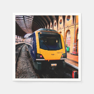 Blue train, at York station Napkin