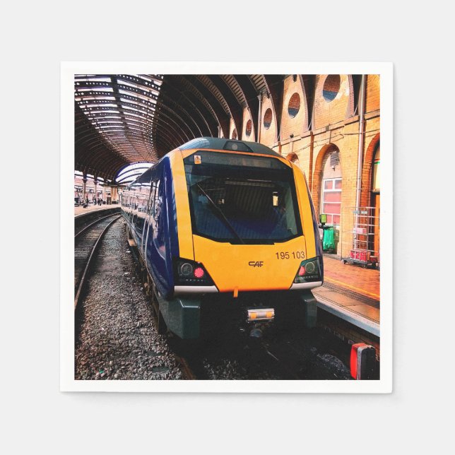 Blue train, at York station Napkin (Front)
