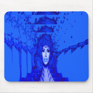 Blue Trance Mouse Pad