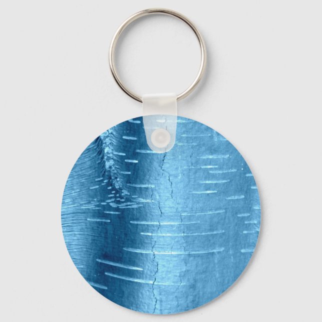 Blue Tree Bark Key Ring (Front)