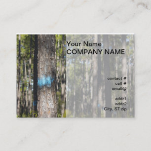 blue tree marking paint business card