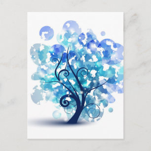 Blue Tree Postcard