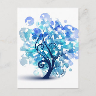 Blue Tree Postcard