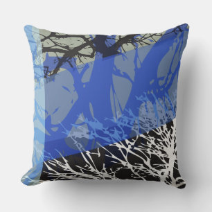 BLUE TREES DESIGN Retro Throw Pillow