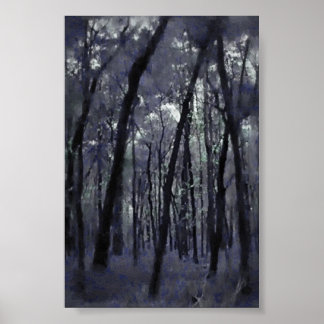Blue Trees Poster