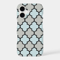 Blue Trellis, Quatrefoil, Moroccan Lattice