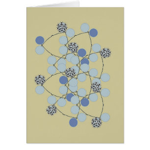 Blue Tri Baubles Card