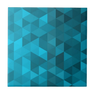 blue triangle background abstract pattern low poly ceramic tile