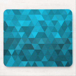 blue triangle background abstract pattern low poly mouse pad