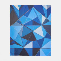 Blue Triangle Geometric Design