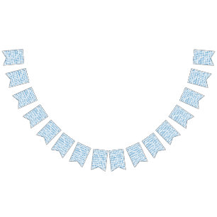 blue triangle pattern background bunting 
