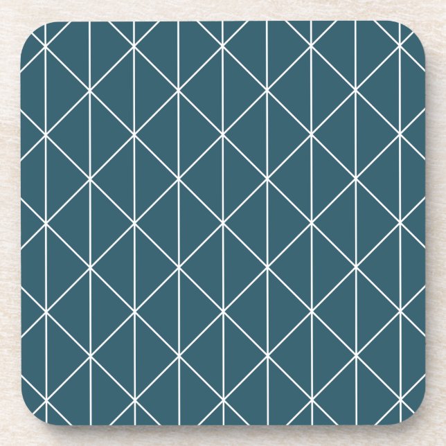 blue triangles coaster (Front)