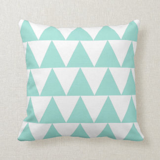 Blue Triangles Cushion