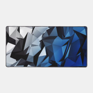 Blue Triangular Mirage Desk Mat