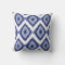 Blue Tribal Ikat Diamond White Chevron