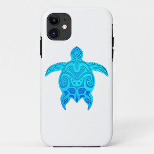 Blue Tribal Turtle iPhone 11 Case