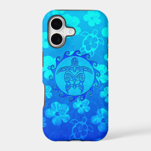 Blue Tribal Turtle Sun