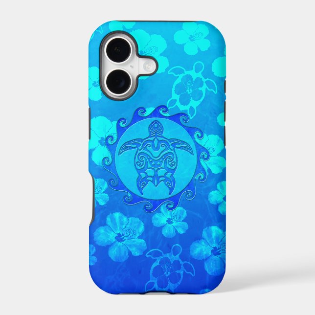 Blue Tribal Turtle Sun (Back)