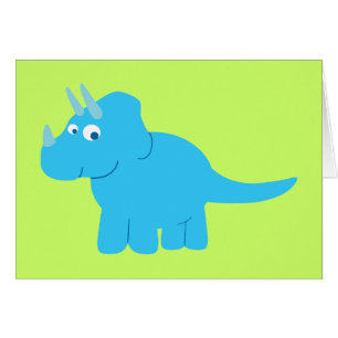 Blue Triceratops Dinosaur