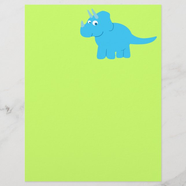 Blue Triceratops Dinosaur (Front)