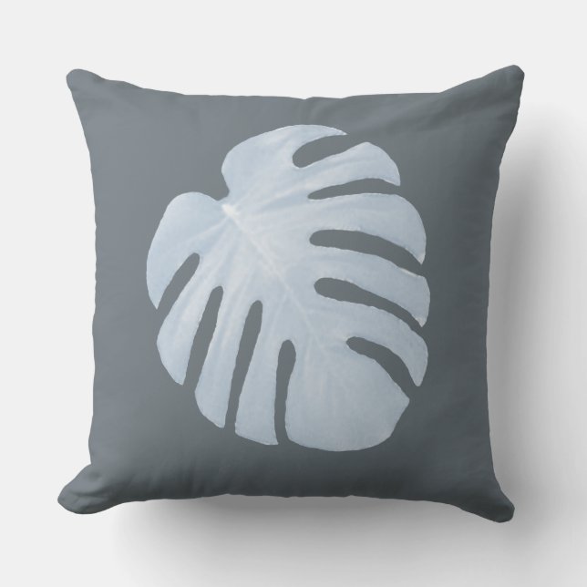 Blue Tropical Pillow (Front)