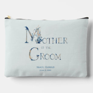 Blue Tropical Sea Wedding Mother of the Groom Accessory Pouch