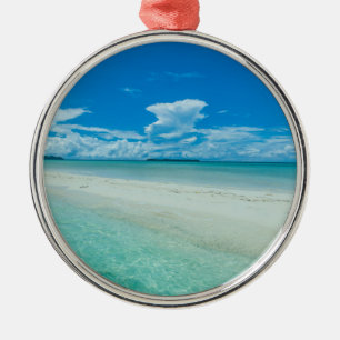 Blue tropical seascape, Palau Metal Ornament