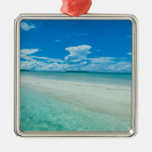Blue tropical seascape, Palau Metal Ornament