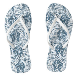 Blue Tropical Thongs