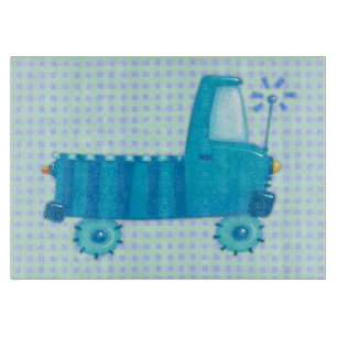 Blue Truck Cutting Board