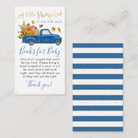 Blue Truck Fall Pumpkin Baby Shower Books for Baby