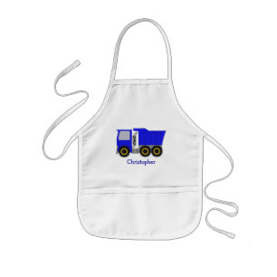 Blue Truck Kids Apron