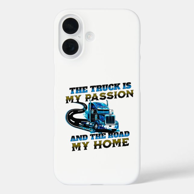 Blue Truck Speed Road Passion Home Driver Design Case-Mate iPhone Case (Back)