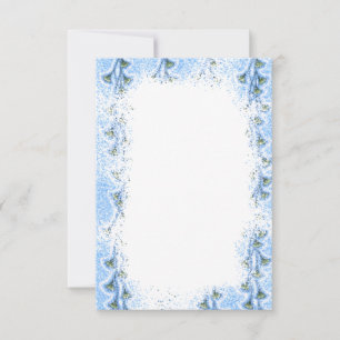 Blue Trumpet Blank Invitation Template
