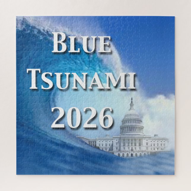 Blue Tsunami Election 2026 Jigsaw Puzzle (Vertical)