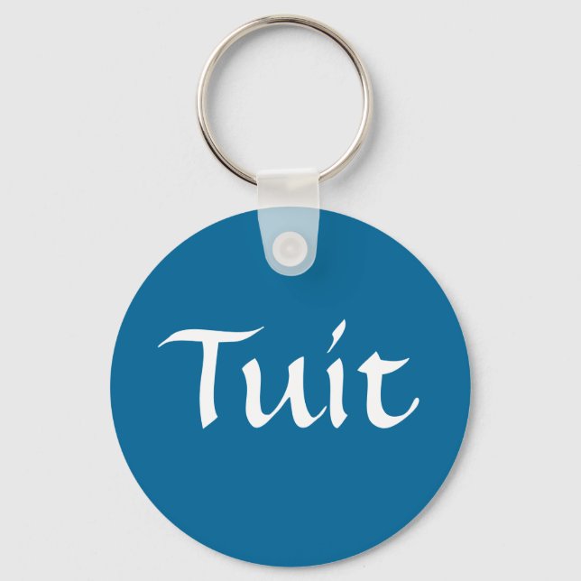 Blue Tuit Key Ring (Front)