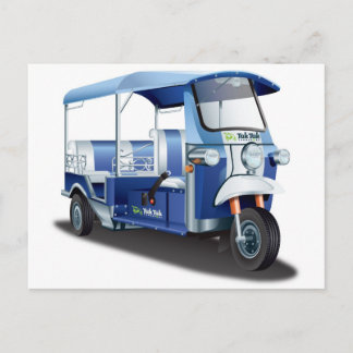 BLUE TUK TUK POSTCARD