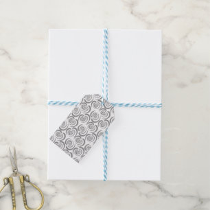 Blue tulip shades of grey gift tags