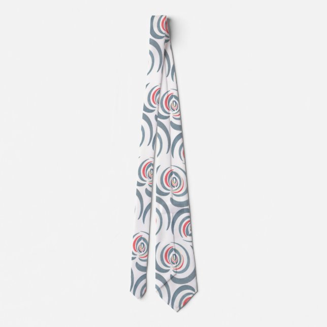 Blue tulip tie (Back)