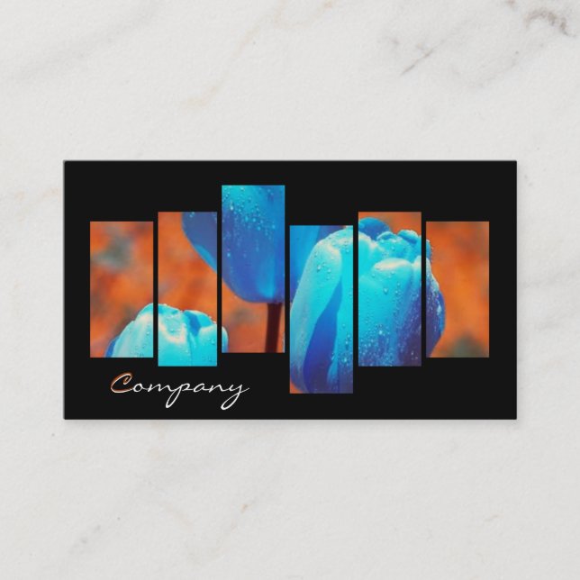 Blue Tulips Business Card (Front)
