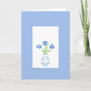 Blue Tulips Card