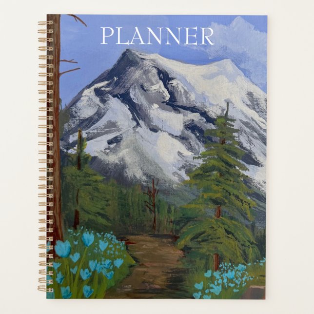 Blue Tulips on a hike Planner (Front)