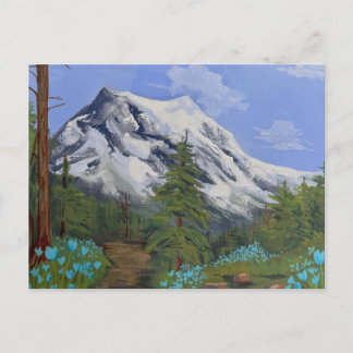 Blue Tulips on a hike Postcard