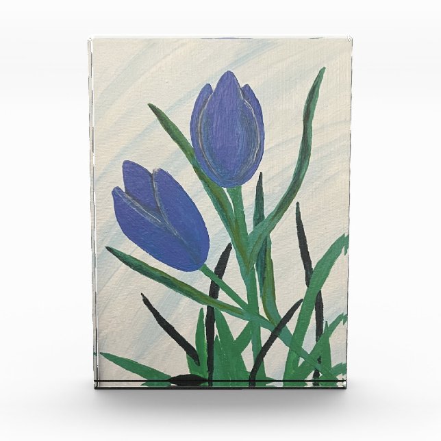 Blue Tulips  Photo Block (Front)