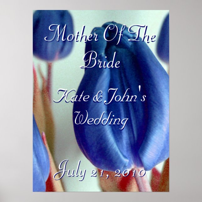 Blue Tulips Poster (Front)