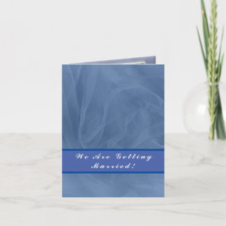 Blue Tulle Fabric Any Colour Invitation