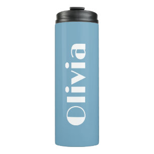 Blue Tumbler Personalised Large Print Letters