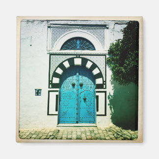 Blue Tunisian Door Magnet
